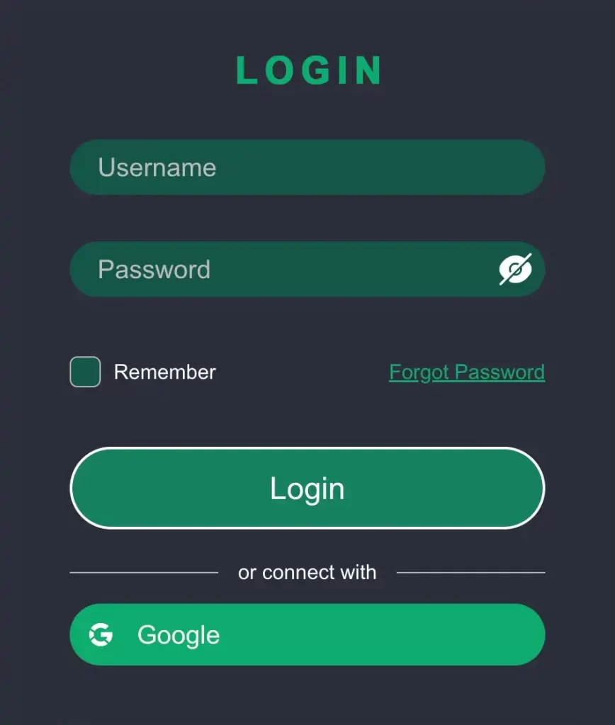 3u3u register form for new players to create their account